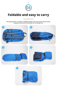Mochila de Senderismo Ultraligera, Plegable, Impermeable, Duradera, de Tela Oxford, para Viajes, Campismo y Actividades al Aire Libre - Product Image 5