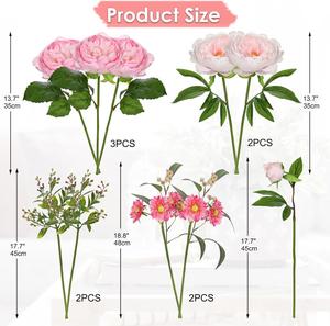 Wholesale High Quality 3 Heads <b>Artificial</b> Silk Peony <b>Flowers</b> for Wedding Party Home <b>Flower</b> Arrangement Decoration - Product Image 2