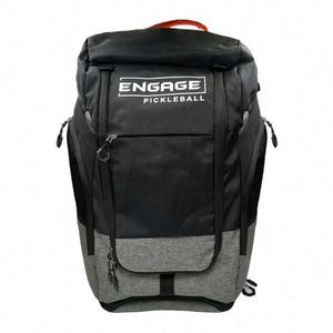 Échantillon gratuit : Sac de sport portable en polyester imperméable grande capacité pour raquettes de pickleball et padel, avec compartiment à chaussures et logo personnalisé - Product Image 2