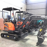 Mini-excavatrice sur chenilles CE EPA4 Tide Power TD20U 2t à queue zéro, moteur Perkins, moteur d'orientation EATON, robuste, pompe principale 1 an de garantie, 0,07 m³