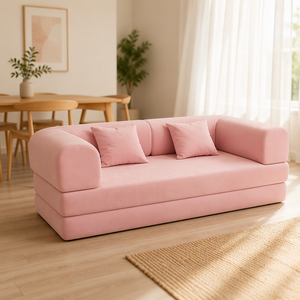 Set Divano Letto Pieghevole Economico con Compressione Sottovuoto, Divano Letto Componibile Modulare, Materasso Divano Matrimoniale - Product Image 2