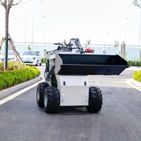 Topsense Euro 5 EPA Diesel Skid Steer Mini pale ruote con tagliaerba