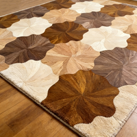Tapis de salon en laine luxueux à boucles, antidérapant, résistant aux taches, tailles et couleurs personnalisées, design moderne, vente chaude