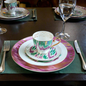 Ceramic Plates <b>Set</b> Dinnerware Luxury <b>Bone</b> <b>China</b> Coffee <b>Tea</b> Cups Designer Dinnerware <b>Set</b> for 12 People - Product Image 2