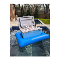 Kommerzielle kunden spezifische aufblasbare Tankstelle Kühler Float Bier kühler Schwimm tisch für Schwimmbad