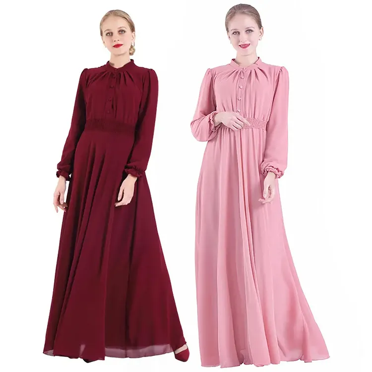 도매 맥시 드레스 여성 품질 수동 수 놓은 Abaya 두바이 터키 아랍어 모로코 Kaftan 민족 옷