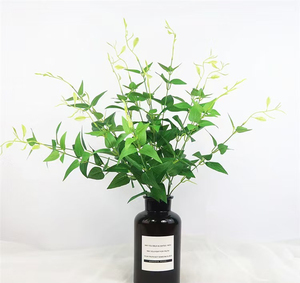 Guirlande de feuilles artificielles de <span class=keywords><strong>chèvrefeuille</strong></span> verte ZZ pour <span class=keywords><strong>d</strong></span>écoration murale, idéale pour les cérémonies de mariage et les salles de banquet - Product Image 1
