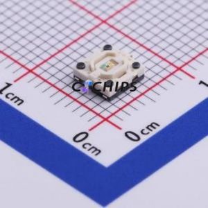 ML4-L12BQR Tactile Switch SMD Switch Single Pole Single <b>Throw</b> 1.6N Vertical Mount 4.9mm - Product Image 1