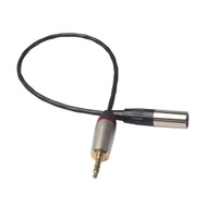 Câble audio vidéo professionnel pour microphone et guitare, 3,5 mm stéréo mâle, mini XLR 3 broches mâle, connecteur TRS, cuivre nu, vente chaude