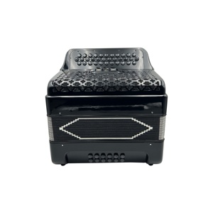 SEASOUND Accordéon professionnel 34 boutons 12 basses 3 registres en bois et celluloïd JB3412B Boutons noirs OEM <span class=keywords><strong>Diatonique</strong></span> Portable RCA - Product Image 2