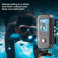 Kamera Olahraga Anti-goyang WiFi 5k Layar Ganda Tahan Air Kamera Aksi Genggam Perekam Video Perjalanan Bodycam untuk Menyelam