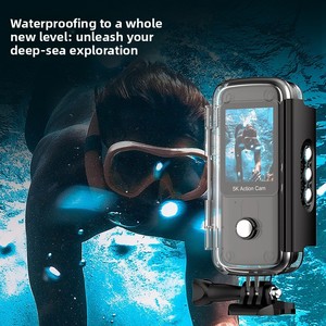 Cámara Deportiva 5k WiFi Antivibración con Doble Pantalla, Resistente al Agua, Cámara de Acción Portátil, Grabadora de Video de Viaje, Cámara Subacuática - Product Image 4