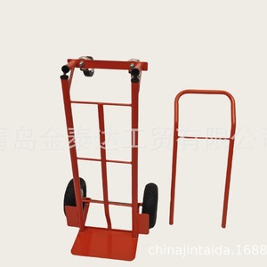 รถเข็นสี่ล้อ 1450x550x460 มม. รับน้ำหนักได้ 250 กก. สำหรับงานอุตสาหกรรม สีแดง รุ่น S-4 - Product Image 4