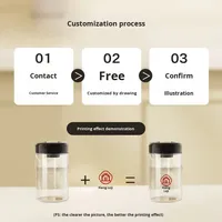 Pot de stockage sous vide en verre personnalisé Design moderne pour le stockage étanche à l'humidité des grains de café, du thé et des écorces de mandarine pour le camping