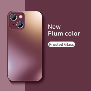 Couverture arrière de téléphone givrée avec cadre de Protection de caméra 360 étui de téléphone antichoc pour <span class=keywords><strong>iPhone</strong></span> <span class=keywords><strong>14</strong></span> <span class=keywords><strong>Pro</strong></span> <span class=keywords><strong>Max</strong></span> <span class=keywords><strong>Plus</strong></span> étui de téléphone en verre - Product Image 1