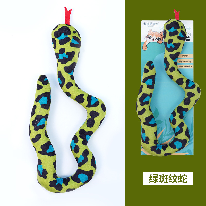 Green spotted snake