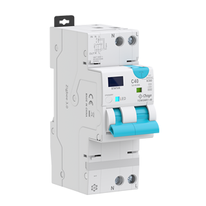 Disjoncteur intelligent Chayo Tuya Zigbee RCBO Type A 30mA 2 pôles avec mesure de puissance et réenclenchement automatique, protection contre les fuites - Product Image 1