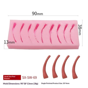 Molde de Silicona 3D con Forma de Pera para <span class=keywords><strong>Fondant</strong></span>, Grado Alimenticio, para Hornear, DIY, Superventas Transfronterizo, Stock de Fábrica - Product Image 6