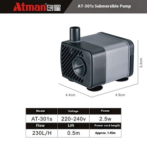 Chuangxing AT304超静か水中水ポンプ魚タンク用ミニ水族館高温耐性フィルタープラスチック製 - Product Image 6