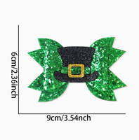 Pinzas para el Cabello con Diseño de Trébol de Cuatro Hojas Verde Sólido, Estilo Irlandés para el Día de San Patricio, con Múltiples Elementos, Adorno para la Cabeza para Festivales y Disfraces