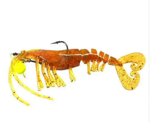 LIVE SHRIMP 18.4g pvc soft shrimp soft bait fishing shrimp lure sea bass lure