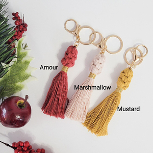Nouveau <span class=keywords><strong>porte</strong></span>-clés Boho personnalisé en macramé <span class=keywords><strong>porte</strong></span>-clés mignon personnalisé tissé avec style - Product Image 6