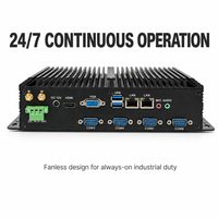 Ordinateur industriel YCT sans ventilateur, encastrable, 6 ports COM RS232 RS422 RS485, double LAN Gigabit, OEM ODM, vente en gros, automatisation des bâtiments