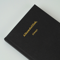 Conception Personnalisable Impression Reliure Thermique A5 Taille Tissu Lin Couverture Reliée Bible Étude Journal