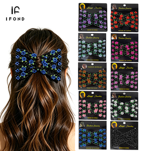 Peineta Mágica Plegable IFOND Hecha a Mano con Cuentas Florales, Multifuncional, para Peinados de Mujer - Product Image 1