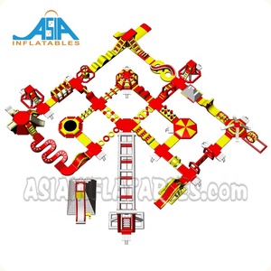 Tùy chỉnh ngoài trời thiết bị giải trí <span class=keywords><strong>Inflatable</strong></span> công viên nước trở ngại khóa học người lớn nổi đảo - Product Image 4