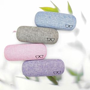 Estuche Rígido para <span class=keywords><strong>Gafas</strong></span>, Anti-Presión, de Lino Multicolor, con Logotipo Impreso, para Guardar <span class=keywords><strong>Gafas</strong></span> y Lentes de Sol - Product Image 2