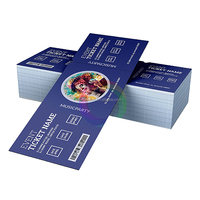 Billet thermique personnalisé à bas prix pour exposition, événement, spectacle, bon de réduction, coupon de paiement, billet d'entrée