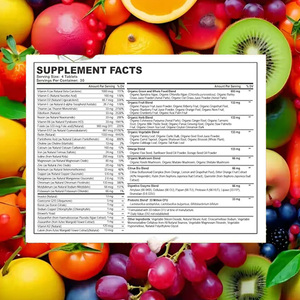 Integratore Multivitaminico <span class=keywords><strong>in</strong></span> Polvere con Frutta e Verdura e Probiotici per il Supporto Immunitario Quotidiano, Etichetta Privata, Direttamente dalla Fabbrica - Product Image 4