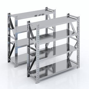 מתכוונן נירוסטה מחסן מדף אחסון מתכת מדף מזרק עבור ערמה מדפים & מדפים - Product Image 1