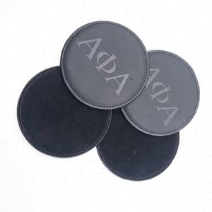 High Quality Custom Leather <b>Coaster</b> Tabletop Protection <b>Coasters</b> - Product Image 5