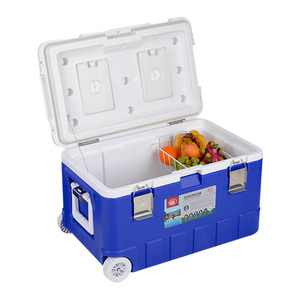 Grande glacière de 50 L pour stands, transport en voiture, <span class=keywords><strong>conservation</strong></span> des aliments en extérieur, livraison à emporter, pêche en mer, <span class=keywords><strong>conservation</strong></span> de la glace - Product Image 2
