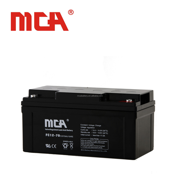 Rechargeable 12V 70Ah Sealed SLA Battery for Golf Carts Energy Storage Home Appliances & Power Tools-600-Cycle