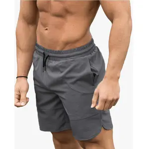 Logo imprimé Summer chap Gym Blank Fitness Sports Training shorts pour hommes short en nylon extensible dans les quatre sens