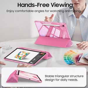 Coque arrière transparente à paillettes avec logo personnalisé étui antichoc pour tablette pour Samsung <span class=keywords><strong>Galaxy</strong></span> <span class=keywords><strong>Tab</strong></span> 11 pouces S10 Lite 2025 S9 Fe S9 11 S10 - Product Image 3