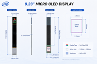 Micro-afficheur OLED en silicone de 0,23 pouce, 5000 nits, 3255 PPI, panneau micro OLED AMOLED pour lunettes intelligentes AR à guide d'ondes HMD