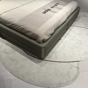 Cama de Lujo de Cuero Minimalista Italiana para Dormitorio Muebles de <span class=keywords><strong>Matrimonio</strong></span> de Alta Gama Modernos Tamaño King Doble - Product Image 5