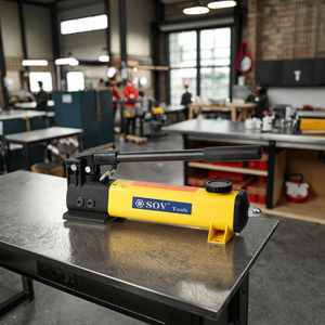 ปั๊มไฮดรอลิกมือโยกน้ำหนักเบา ENERPAC รุ่นเดียวกับ SOV P-142 แรงดัน 10000PSI/700Bar/70MPA สำหรับอุตสาหกรรมยานยนต์ OEM - Product Image 4