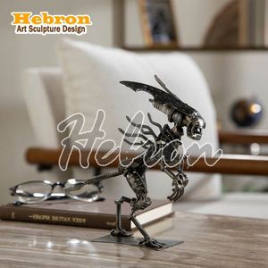 Escultura de <span class=keywords><strong>León</strong></span> con Corona Personalizada al por Mayor, Decoración de Metal para Mesa o Escritorio, Adorno para el Hogar - Product Image 3