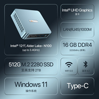 New Intel Celeron N100/N150 Mini PC Barebone System | High-End Gaming & Office Use Desktop with SSD & DDR4 RAM