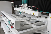 Routeur CNC industriel automatique 4 axes 8 têtes 1325 1530 multi-têtes avec dépoussiéreur et broche refroidie à l'eau