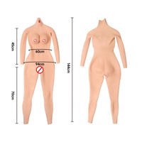 2025 en Stock Silicone Crossdresser Body avec Forme de Poitrine Réaliste Faux Boob Bum et Hanches Pantalon Drag Queen