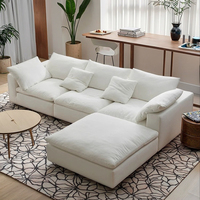 Ensemble de canapés modulaires au design moderne pour salon d'appartement, canapé nuage confortable, livré en boîte