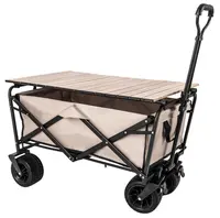 Collapsible Beach Wagon Cart with Universal Wheels
