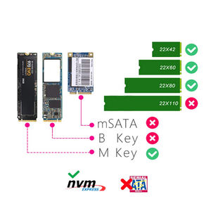 <span class=keywords><strong>M</strong></span>.<span class=keywords><strong>2</strong></span> Ssd Behuizing Voor Ngff Sata Nvme <span class=keywords><strong>2</strong></span> In 1 Dual Protocol Aluminium M2 Nvme Ssd Case Ssd M2 2230 Hoesje - Product Image 5