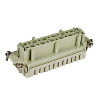 Connecteur d'alimentation femelle étanche IP65 avec boîtier NBR et prise mâle à insert terminal pour équipement industriel